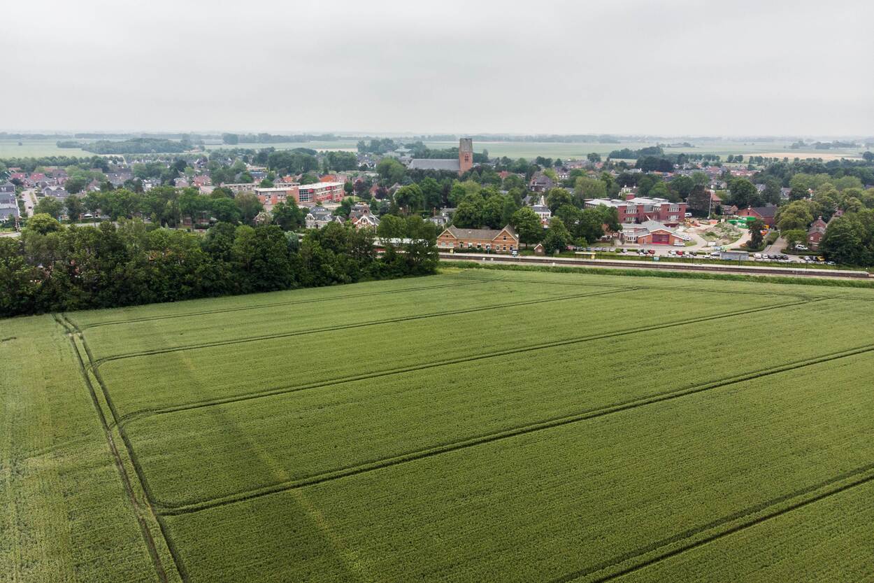 Luchtfoto van Loppersum in Groningen