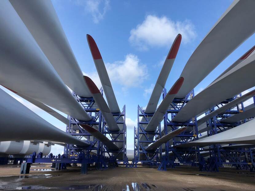 Onderdelen van windturbines